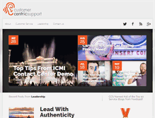 Tablet Screenshot of customercentricsupport.com